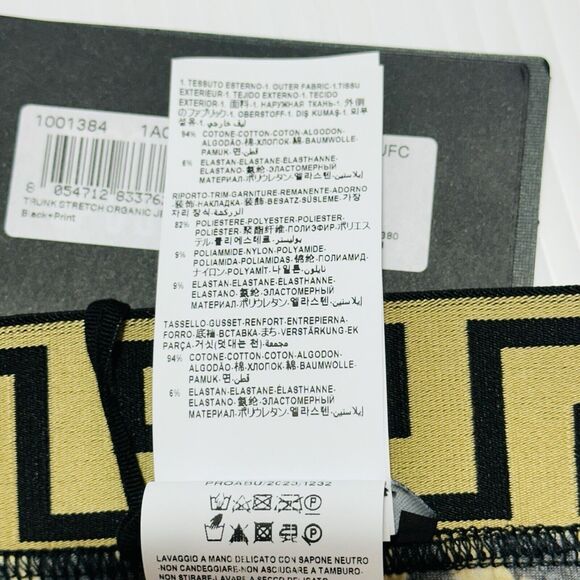 NWT Versace Barocco Greca Underwear Trunk Boxer Briefs Black Gold Size IT 3/ S - Picture 8 of 10